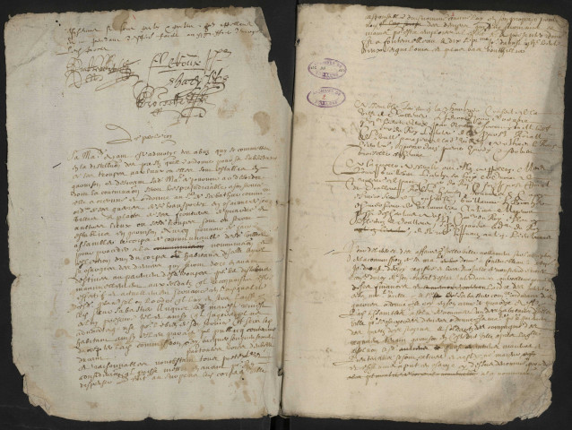 Doullens. Délibérations de l'échevinage