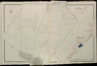 Plan du cadastre napoléonien - Atlas cantonal - Assevillers : Sole d'Herbecourt (La), A et partie de B développée