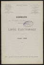 Liste électorale : Saint-Aubin-Montenoy