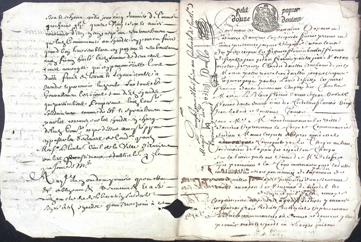 Etude de Me François Caron à Amiens (étude n°18). Minutes de l'année 1685