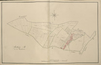 Plan du cadastre napoléonien - Atlas cantonal - Bettencourt-Riviere (Bettencourt) : Routières (Les), B