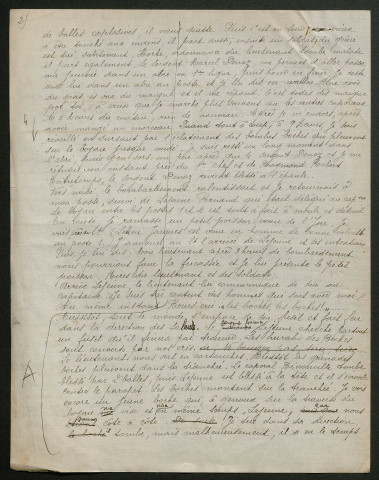 Témoignage de Garsou, Prosper (Caporal) et correspondance avec Jacques Péricard