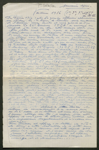 Témoignage de Gallon, Jean et correspondance avec Jacques Péricard