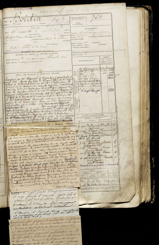 Boidin, René, né le 24 mars 1896, classe 1916, matricule n° 761, Bureau de recrutement d'Abbeville