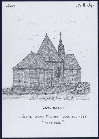 Leschelle (Aisne) : église Saint-Pierre - (Reproduction interdite sans autorisation - © Claude Piette)