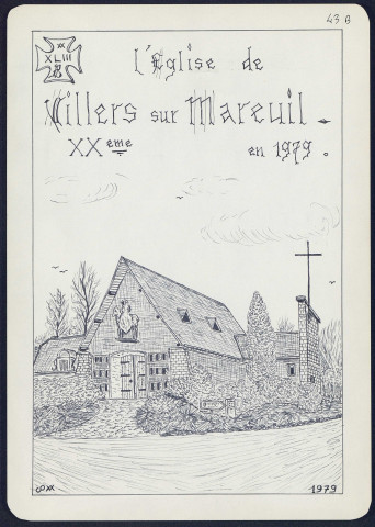 Villers-sur-Mareuil : l'église en 1979 - (Reproduction interdite sans autorisation - © Claude Piette)