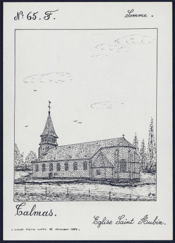 Talmas : église Saint Aubin - (Reproduction interdite sans autorisation - © Claude Piette)