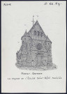 Marly-Gomont (Aisne) : façade de l'église Saint-Rémi - (Reproduction interdite sans autorisation - © Claude Piette)