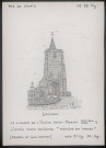 Louches (Pas-de-Calais) : clocher de l'église Saint-Martin - (Reproduction interdite sans autorisation - © Claude Piette)