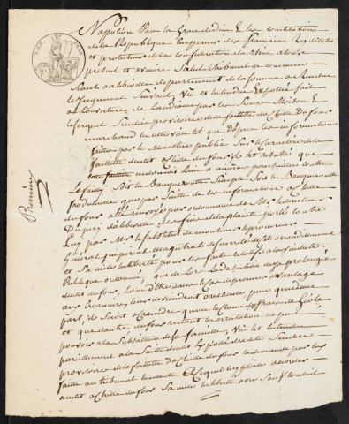 Maison de correction des Carmélites à Abbeville. Registre d'écrou : sans numéro d'écrou. 20 février 1808 - 05 mars 1809