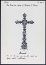 Aumont : une des 5 croix du cimetière isolé - (Reproduction interdite sans autorisation - © Claude Piette)