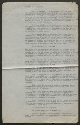 Témoignage de Aurousseau (Sous-lieutenant) et correspondance avec Jacques Péricard