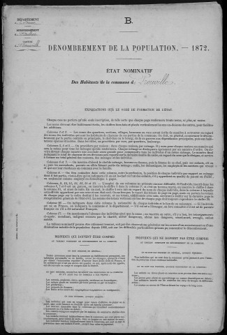 Recensement de la population : Prouville