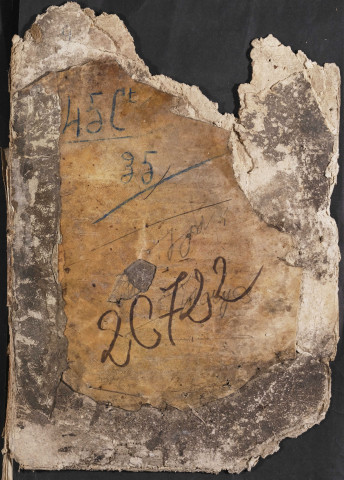 Tables (objet à déterminer) du bureau d’Amiens pour la période 1761-1773