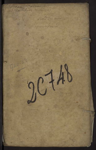 Contrôle des actes du bureau d'Andainville pour la période du 1er novembre 1740 au 1er mai 1742