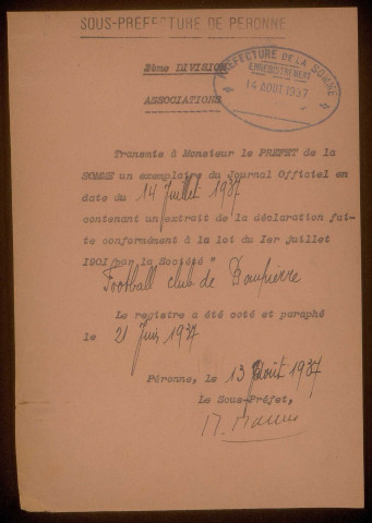 Dompierre-en-Santerre. « Football Club de Dompierre-en-Santerre »