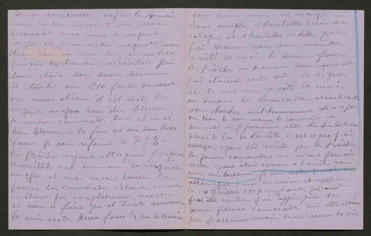 Témoignage de Amelot, Gaston et correspondance avec Jacques Péricard