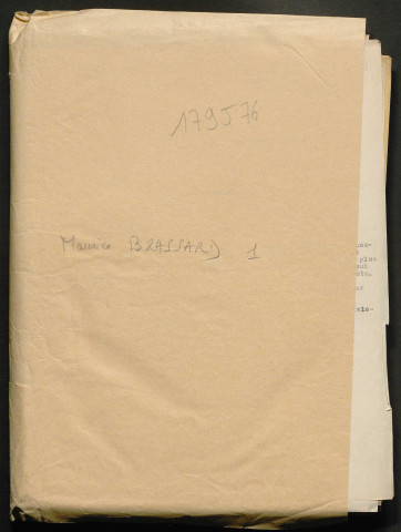 Témoignage de Brassard, Maurice et correspondance avec Jacques Péricard