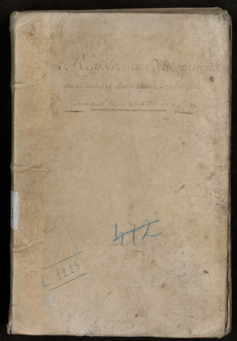 Délibérations du Directoire (et du Conseil général) du district d'Abbeville, 4e registre : 2 décembre 1791-30 mars 1792