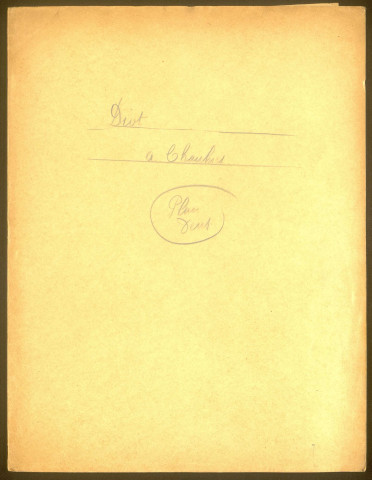 Chaulnes. Demande d'indemnisation des dommages de guerre : dossier Diot-Beurier