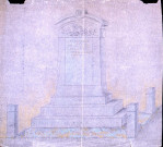 Guerre 1914-1918 : projet de monument aux morts en forme de stèle