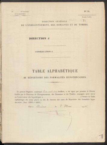 Table du répertoire des formalités, de Jacquiot à Kovael, registre n° 22 (Conservation des hypothèques de Montdidier)