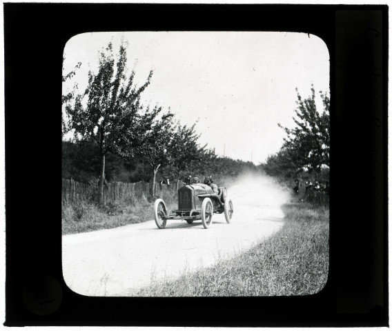 Circuit de Picardie 1913. Goux en vitesse