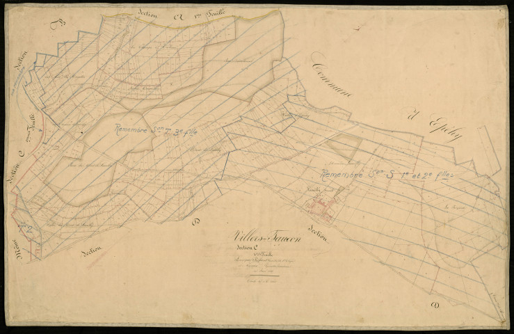 Plan du cadastre napoléonien - Villers-Faucon : Loeuilly ; Mont de Loeuilly (Le), C1