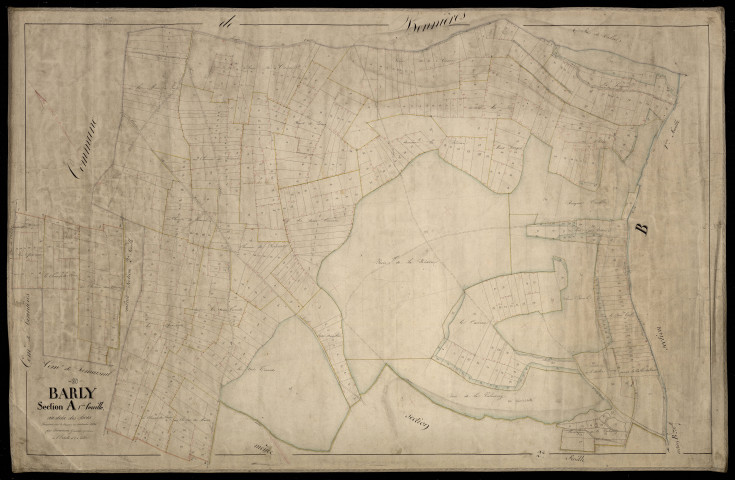 Plan du cadastre napoléonien - Barly : Au-delà des Bois, A1