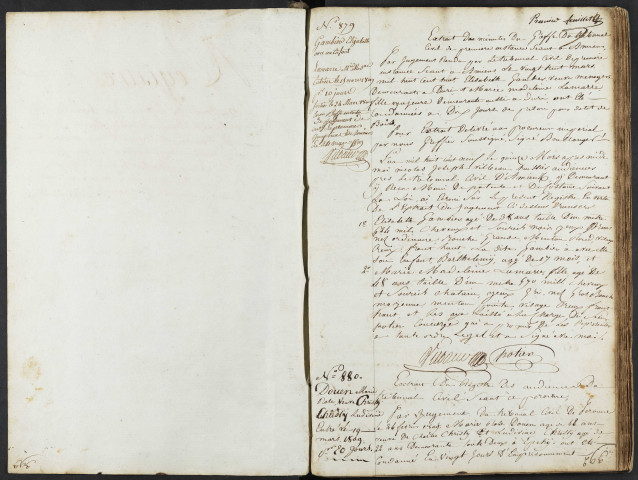 Maison de correction dite Bicêtre à Amiens. Registre d'écrou : numéros 879 à 1318. 15 mars 1809 - 15 décembre 1812