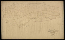 Plan du cadastre napoléonien - Hangest -sur-Somme (Hangest-sur-Somme) : Vallée du cimetière (La), B
