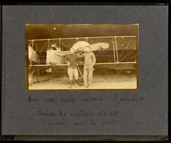 Album photographique de l'escadrille Caudron 28 (C. 28) pendant la Grande Guerre