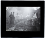 Manoeuvres du service de santé - la cuisine à Longueau - octobre 1908
