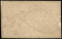 Plan du cadastre napoléonien - Doingt : Chef-lieu (Le), développement d'une partie de la section B