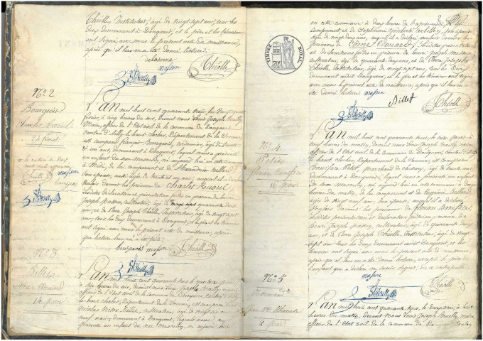 Domqueur : naissances (1843-1852)