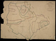Plan du cadastre napoléonien - Frechencourt : tableau d'assemblage