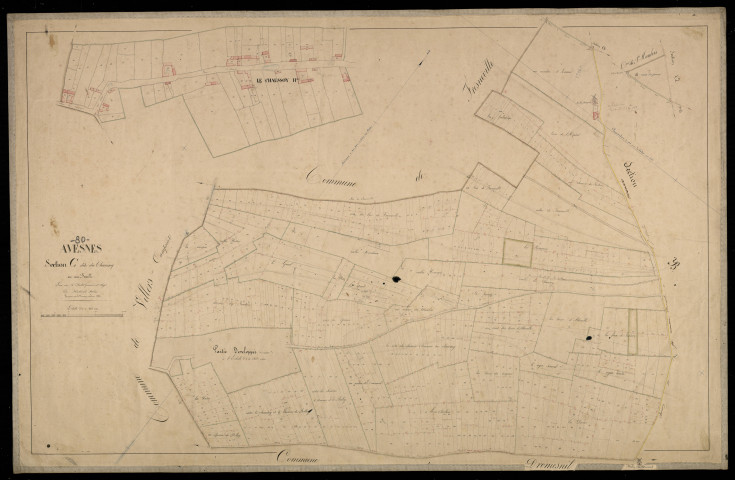 Plan du cadastre napoléonien - Avesnes-Chaussoy (Avesnes) : Chaussoy (Le), C