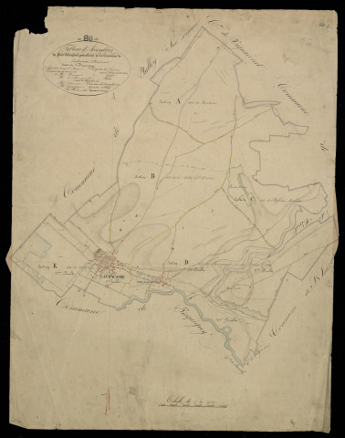 Plan du cadastre napoléonien - Chaussee-Tirancourt (La) (Lachaussée-Tirancourt) : tableau d'assemblage