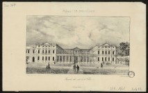 Palais de Compiègne. Façade du côté de la place