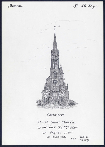 Cramont : église Saint-Martin - (Reproduction interdite sans autorisation - © Claude Piette)