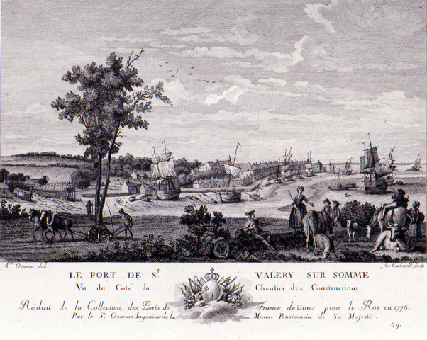 Le port de st. Valery sur Somme vu du coté du chantier des constructions
