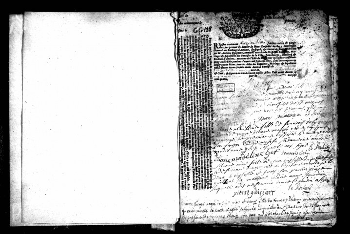 Amiens (Saint-Jacques) : baptêmes, mariages, sépultures (1705-1709)