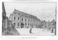 Amiens. L'Hôtel de Ville en 1853