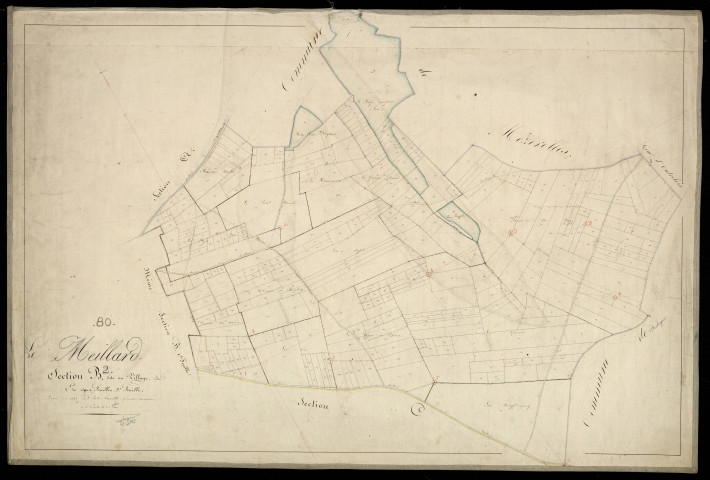 Plan du cadastre napoléonien - Meillard (Le) (Le Meillard) : Village (Le), B2
