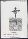 Boisrault (commune d'Hornoy-le-Bourg) : croix de sépulture au cimetière isolé - (Reproduction interdite sans autorisation - © Claude Piette)