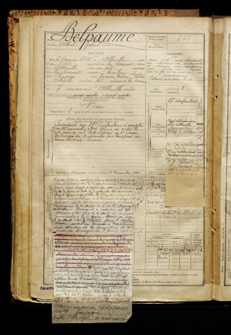Belpaume, Albert Gabriel, né le 06 janvier 1880 à Abbeville (Somme), classe 1900, matricule n° 558, Bureau de recrutement d'Abbeville