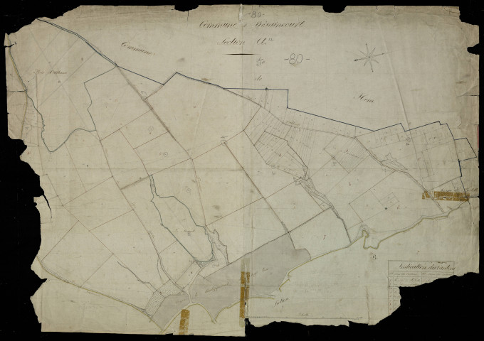 Plan du cadastre napoléonien - Gezaincourt : A