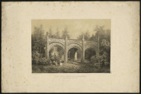 Ruines du château de Sarcus transportées et relevées par Mr Daudin dans ses jardins de Pouilly (Oise)