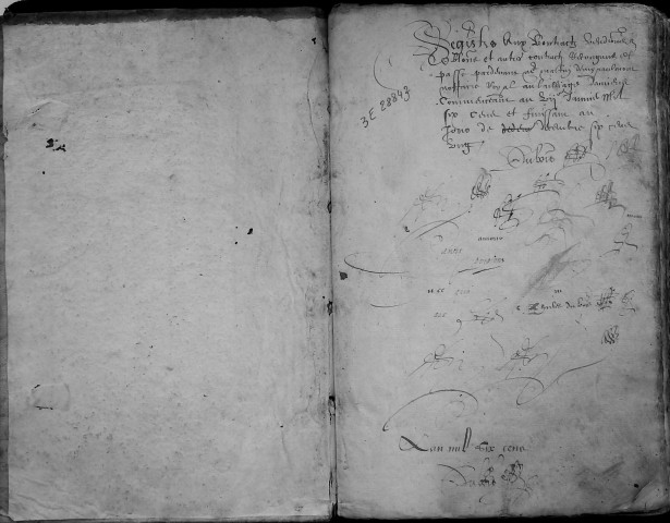 Etude de Me Martin Miraulmont à Amiens (étude n°21). Minutes des années 1600-1601