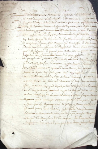 Etude de Me Jean Duval à Amiens (étude n°8). Minutes de l'année 1632